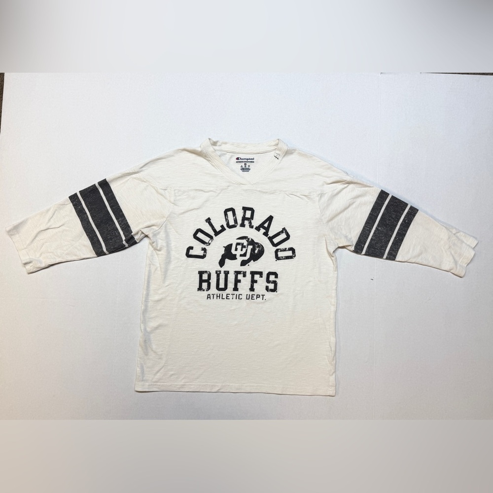 Champion Colorado Buffaloes Buffs Cream Men’s XS Long Sleeve Shirt